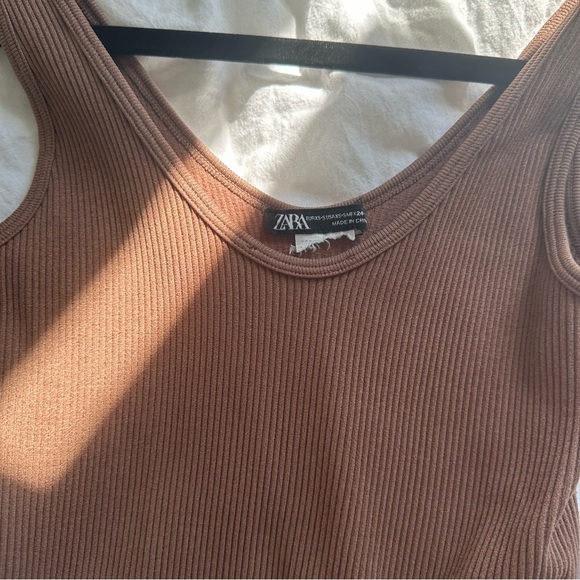 Zara bodysuit purple brown color size XS - Picture 3 of 3